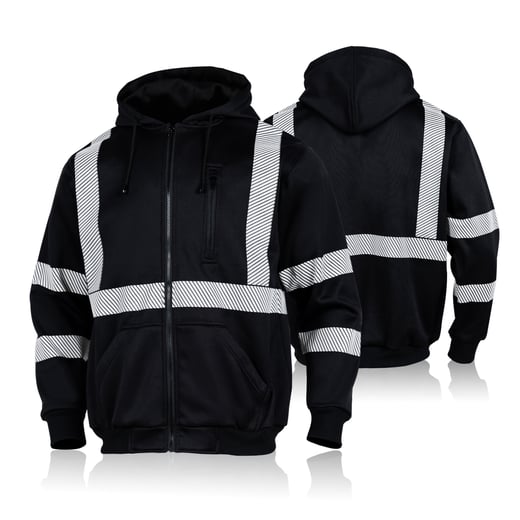 Hi vis hoodies-SW08-Black (1)-1